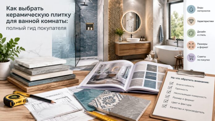 Как выбрать керамическую плитку для ванной комнаты: полный гид покупателя