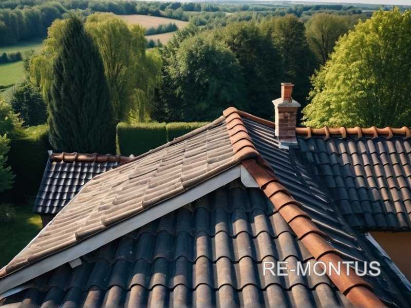 Монтаж заградительных лент вдоль кровельных свесов